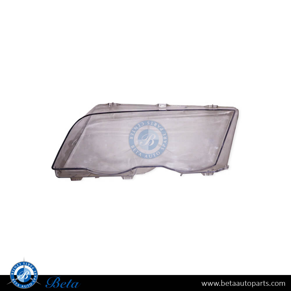 Left Side Headlamp Lens for BMW 3 Series E46 1998-2001 models, Part Number 63128380189 Left Side Headlamp Lens for BMW 3 Series E46 1998-2001 models, Part Number 63128380189